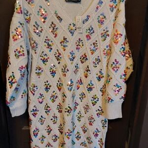 Sequin Embellished Sweater